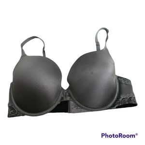 36D Maidenform Padded Push Up Gray Bra